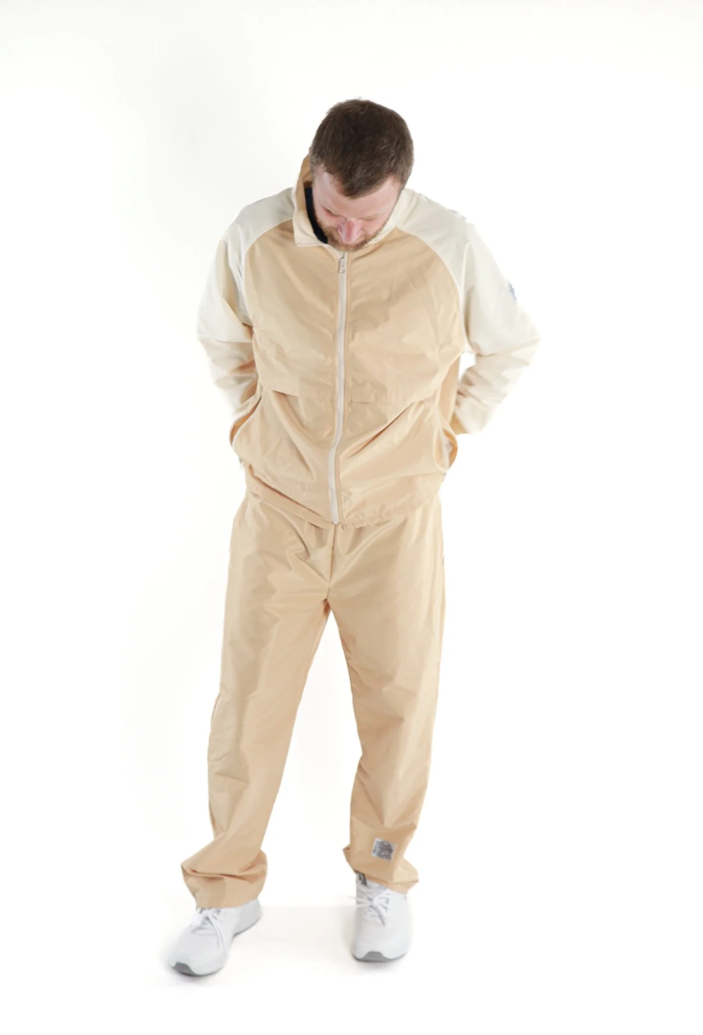 Tan and Cream 10-Miler Track Suit — Moss Brown & Co.